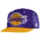 Gorra Flatbrim Lakers Bordada (purple/amarilla)