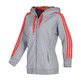 Adidas Sudadera Mujer Essentials Batwing FZ (gris/naranja Fluor)