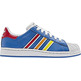 Adidas Superstar (36-40/azul/blanco/rojo)