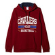 Adidas NBA Washed Pullover Hoody Cleveland Cavaliers (Grenant/Blanc))