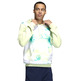 Sweat à Capuche Adidas Basket Allover Print "Lime"