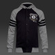 Adidas Washed Baseball Jacket Brooklyn Nets(Gris/Noir)