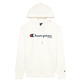 Champion Basketball USA Script Logo Tape Fleece Hoodie "White"