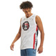 Champion Basketaball USA Script Logo Tape Tank Top Mesh "White"