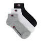 Champion C Logo Quarter Socks 3 Pairs "Gray"