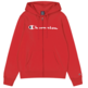 Champion Embroidered Big Logo Fleece Full-Zip Hoodie "Red"