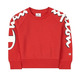 Champion Girls Legacy Logo Crewneck Sweatshirt "Red"