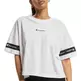 Champion Legacy Wm´s Sleeves Script Print Logo Cropped Tee "White"