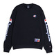 Champion Sport Lifestyle Basketball Crewneck Sweatshirt Logo C "Black"