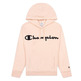 Champion Wn´s Legacy Script Logo Polar Fleece Hoodie "Rose Tane"