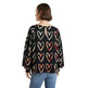 Desigual Loose Crepe Hearts Blouse (black)