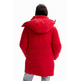 Desigual Padded Zips Coat "Carmine"