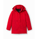 Desigual Padded Zips Coat "Carmine"