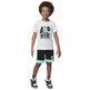 Jordan Infants JDB Galaxy French Terry Tee Shorts Set "Black"