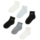 Jordan Kids JDB Everyday Essentials Ankle 6 PPack Socks "Multi-Metallic"