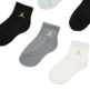 Jordan Kids JDB Everyday Essentials Ankle 6 PPack Socks "Multi-Metallic"