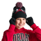 Jordan Kids Pom-Pon Beanie and Gloves 2Piece Set "Black"