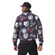 New Era NBA Team Logos All Over Print Bomber Jacket  "Black"