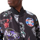 New Era NBA Team Logos All Over Print Bomber Jacket  "Black"