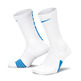 Nike Elite Crew Basketball Sock "White Blue"