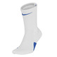 Nike Elite Crew Basketball Sock "White Blue"