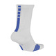 Nike Elite Crew Basketball Sock "White Blue"