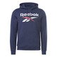 Reebok Identity Fleece Stacked Logo Pullover Hoodie