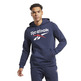 Reebok Identity Fleece Stacked Logo Pullover Hoodie