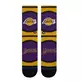 Stance Casual NBA LA Lakers Mini Ball Hardwood Classic Poly Crew Socks