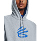 UA Curry Big Splash Pollover Hoodie "Blue-Grey"