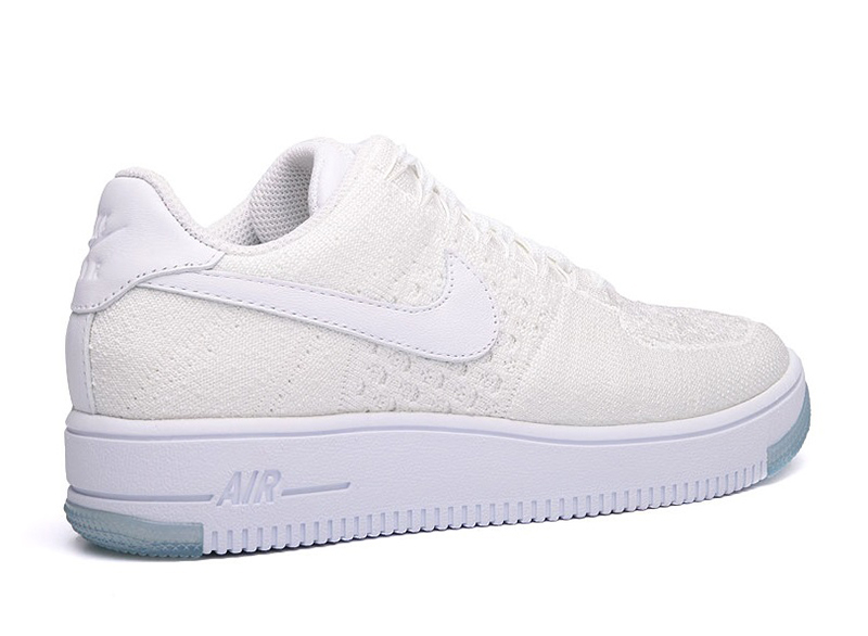 air force 1 flyknit low white