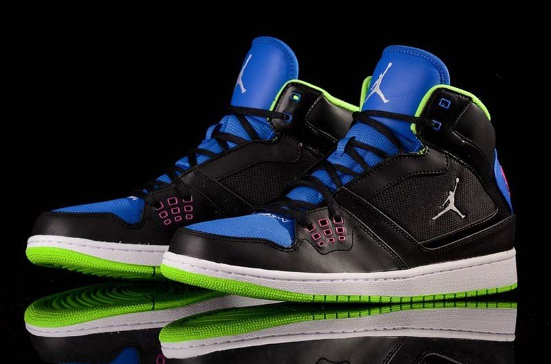 Jordan 1 Flight Strap Black Flash Lime