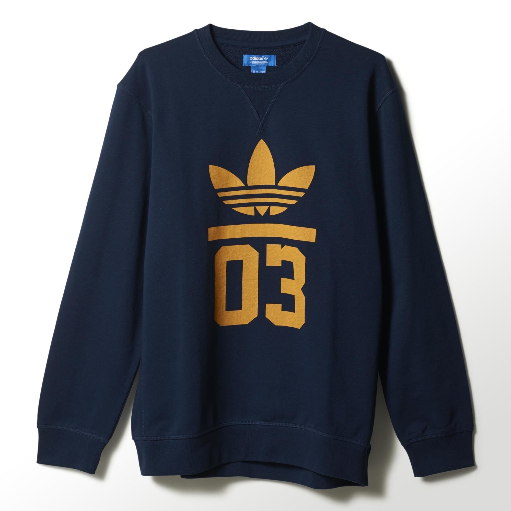 Men's adidas originals 3foil crew sweatshirt online