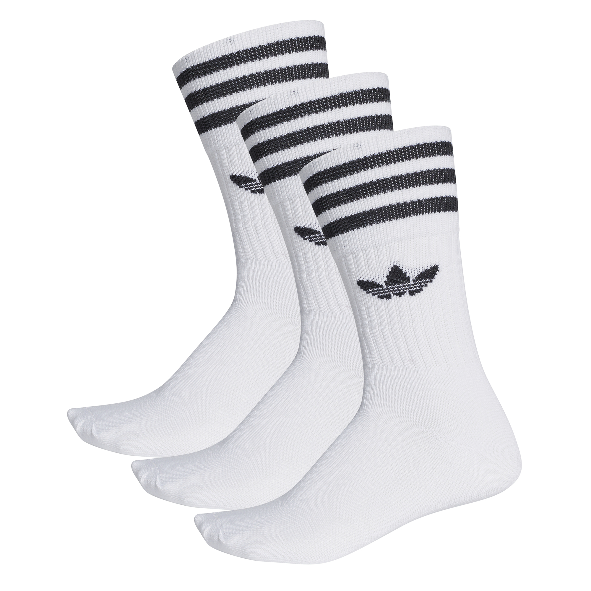 Adidas Originals Crew Sock 3 Pack (White/Black)