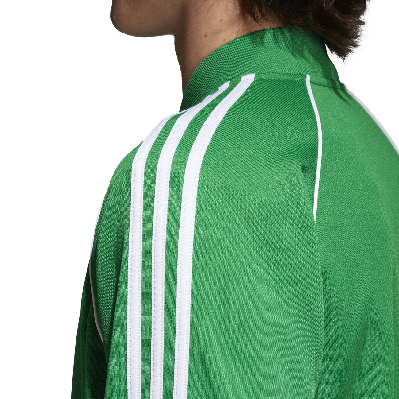 adidas track top green