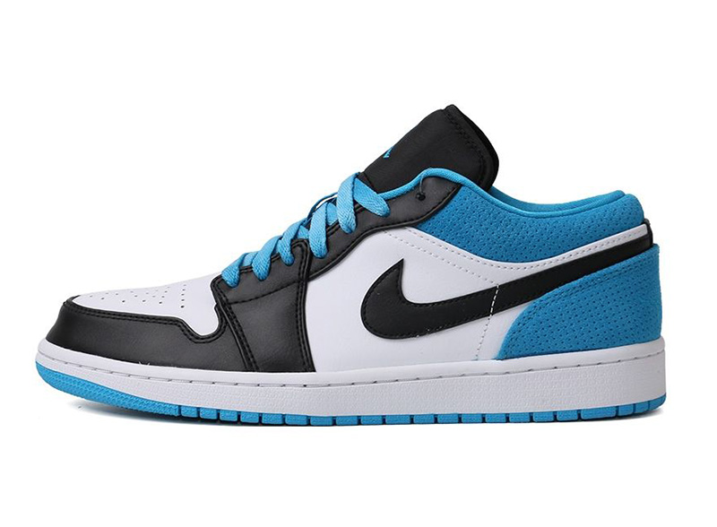 air jordan 1 low black laser blue