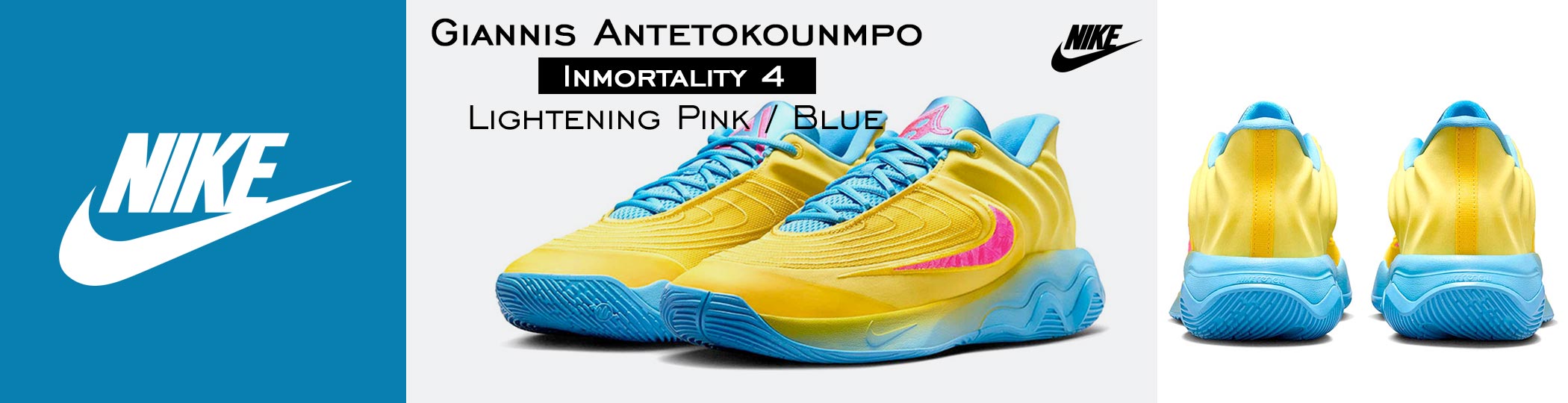 Giannis Antetokounmpo Immortality 4 - Lightening/Pink/Blue