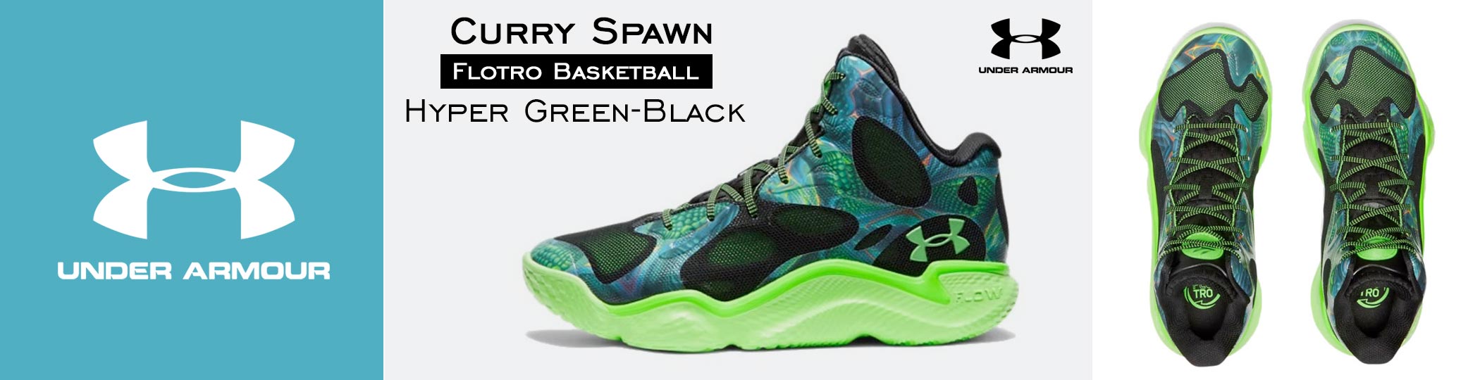 Under Armour Curry Spawn FloTro Basketball - Hyper Green-Black