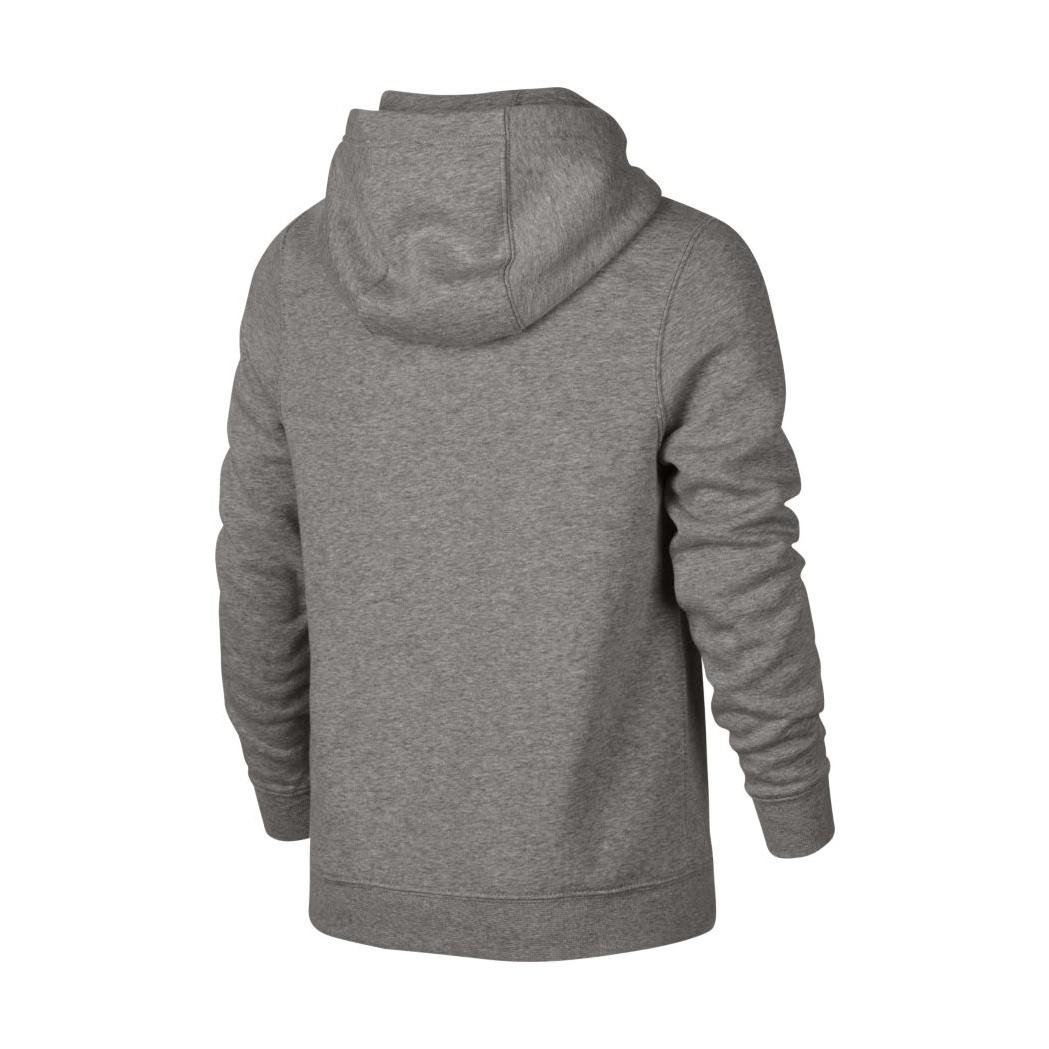 Nike Sportswear Hoodie Boys 063dk Grey Heatherwhite 9940